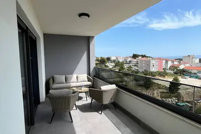 Image de Appartement d'une chambre avec le balcon et la vue sur le mer Makarska (A-23392-a)