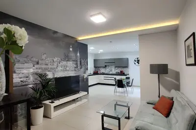 Modern, designer apartment - 2 minutes away from popular Sliema seafront.