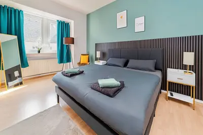 Image de ☆Perfekt für 4 Personen! 2 Bedrooms with Netflix | Balkon | Küche | Washmachine