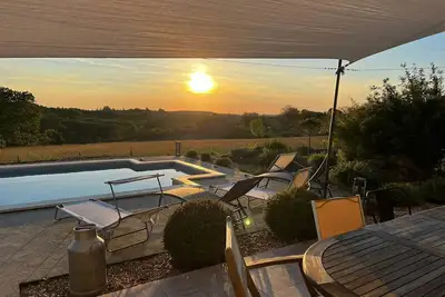 Image de Villa couché de soleil avec piscine privée