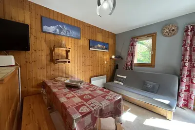 Image de Charmant T2 de 28 m² pour 6 pers. au pied des pistes avec terrasse - Plan Peisey