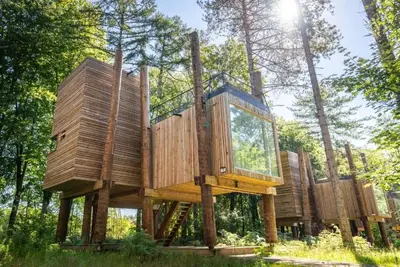 Image de Lodge dans les arbres Belvilla avec terrasse