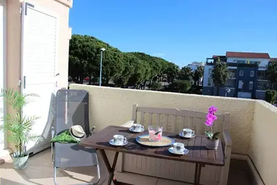 Image de Charmant T2 climatisé au cœur de Saint Cyprien plage - 4mir23