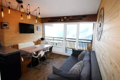 Image de Ferienwohnung 3 Zimmer Kabine 6 Betten am FuĂźe der Pisten - Auris en Oisans