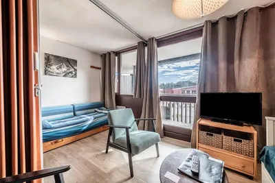Image de Appartement 'Les Mouflons' avec vue sur montagne et balcon