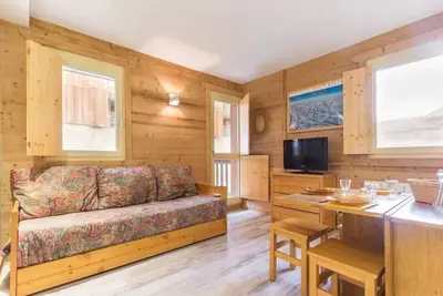 Image de 1er étage, vue vallée, balcon, télévision, 30m², Montchavin La Plagne