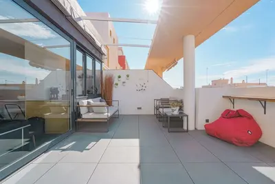 Image de Malvarrosa Attic- Beach, Big Terrace and good Wifi