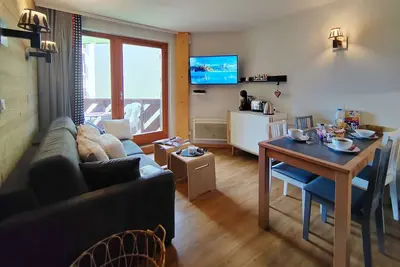 Image de Très bel appart. 27m² 4 pers. cosy/fonctionnel, style montagne élégant