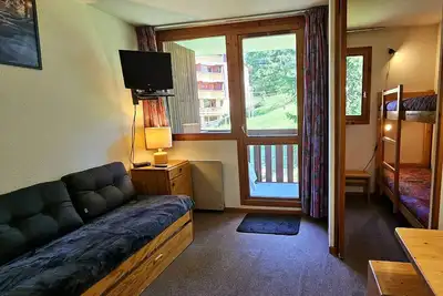 Image de Studio pour 4 pers. proche pistes, balcon, animaux admis - Vallandry