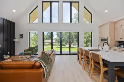 Image de Stunning modern 2-bedroom Aframe with Barren River lake view near Mammoth Cave