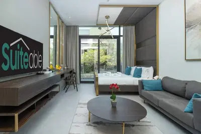 Image de Signature Livings G09 Jvc · Modern studio w spacious terrace in Jvc -Suiteable