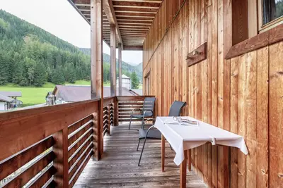 Image de Chambre 'Naturidyll Mitterbach 7' avec vue sur la montagne, jardin commun et Wi-Fi