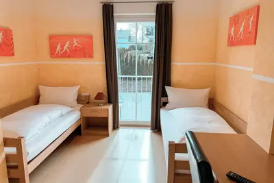 Image de Chambre '9 - twin room' avec vue sur montagne, terrasse partagée et Wi-Fi