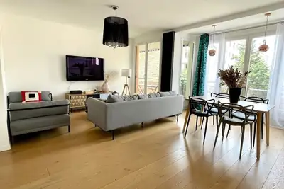 Image de Spacieux Appartement 2 chambres, 2 salles de bains, 5 minutes de Paris
