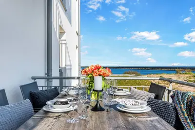 Image de Hannas Ostseezeit - Balkon, Seitlicher Wasserblick, Barrierearm, Erdgeschoss