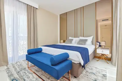 Modern Luxury Apartments- One bedroom apartment with balcony and pool view\n\n