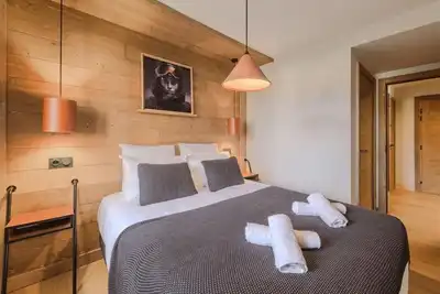Image de Wifi, piscine, sauna, hammam, terrasse, balcon, parking, télévision, casier à ski, 67-75m², Megève