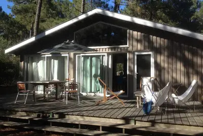 Image de chalet dans centre naturiste Euronat bord de mer