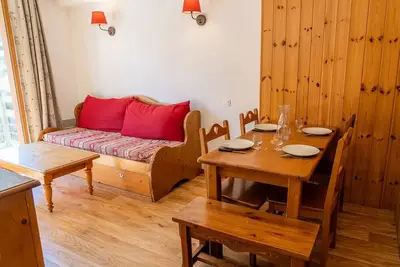 Image de Logement 6 personnes avec vue sur les pistes