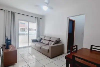 Image de Apartment with gourmet balcony 0. 4km from Aviação beach