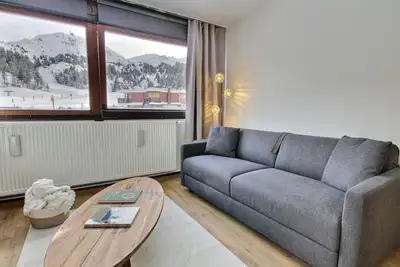 Image de Studio cabine rénové 5 pers, au pied des pistes, La Plagne