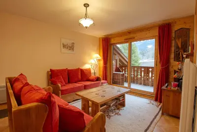 Image de Charmant 3 chambres au pied des pistes, balcon, idéal pour 7 personnes