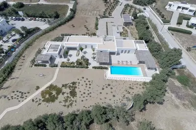 Beachfront Paros Villa | Villa Sandshell | 4 Bedrooms | Direct Access to Beach | Private Swimming Pool | Bbq and Pool Bar | Chrissi Akti