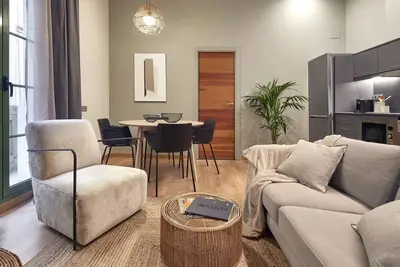 Image de 'Cœur de Barcelone : Appartement rénové'.