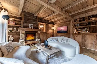 Image de Chalet Mont d'Arbois Ski & Golf : ancienne ferme rénovée, confortable et cosy