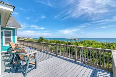 Pet-friendly oceanfront Corolla home w/ pool, hot tub, & elevator!