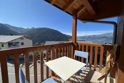 Image de Duplex 6 pers avec balcon à Plan Peisey - 2 ch, Animaux admis