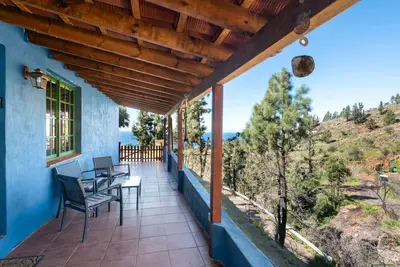 Image de Maison de vacances 'Oase Im Grünen, Meerblick Inklusive' avec vue sur la mer, Wi-Fi et climatisation