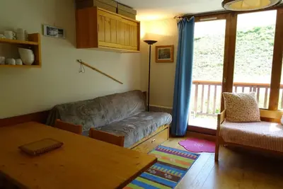 Image de Wifi, à 100m des pistes de ski, Rez-de-chaussée, balcon, casier à ski, 24m², Peisey-Vallandry