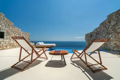 Image de Exquisite Zakynthos Villa | Villa Aurora | 1 Bedroom | Breathtaking Sea Views | Spacious Furnished Sun Terrace | Private Outdoor Pool | Shaded Outdoor Dining Area | Agios Nikolaos
