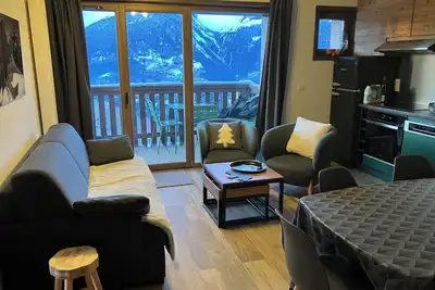 Image de 🎄New! Appt 2 chambres de 51m² dans chalet pour 6 pers à La Plagne Montalbert🎄
