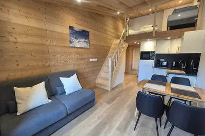 Image de Tignes Val Claret - Studio pour 4 avec Mezzanine, WiFi et Casier à Skis
