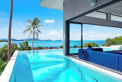 Image de Panoramic Ocean View Villa with Infinity Pool and Bar. 2 minutes from the beach!