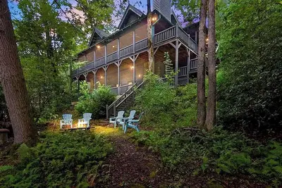 Image de Spacious Cabin for 14 on Fightingtown Creek – Private Trout Fishing Retreat