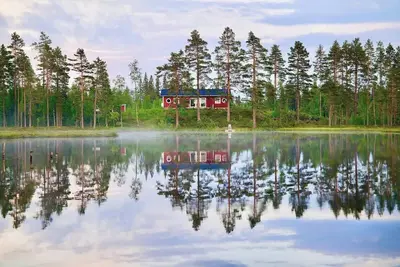Luxury Off Grid cottage with WiFi and Ac in gorgeous Gävleborgs län