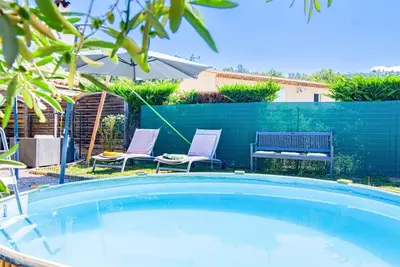 Image de Merveilleuse maison de vacances avec piscine privée, climatisation, Wifi, Tv, terrasse et parking