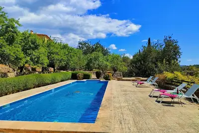 Maison de vacances privée avec piscine privée, Wifi, climatisation, Tv, patio, vue panoramique