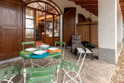 Maison de vacances privée avec piscine privée, climatisation, Wifi, Tv, terrasse, vue panoramique