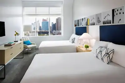 Image de Two Queen Deluxe Room at Ink 48 Hotel, Pets Allowed, Close to Rockefeller Center