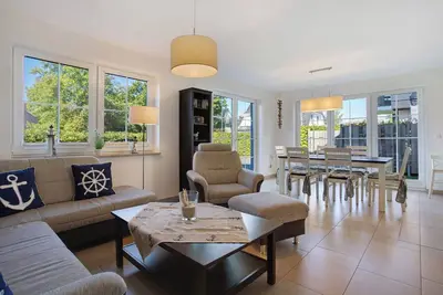 Image de Maison de vacances 'Ferienhaus Strandperle' avec terrasse privée, jardin privé et Wi-Fi