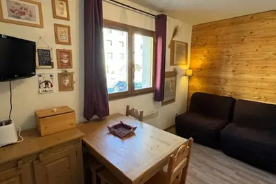 Image de Studio cosy en front de neige, idéal ski