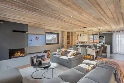 Charmant appartement au centre avec sauna et balcon à Megève