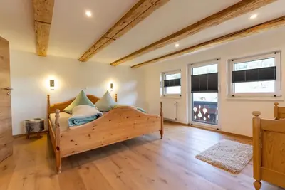 Image de Appartement 'Maisonette-Ferienwohnung' avec vue sur les montagnes, jardin partagé et Wi-Fi