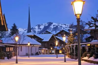 Image de A beautiful Swiss Chalet in the center of Gstaad.