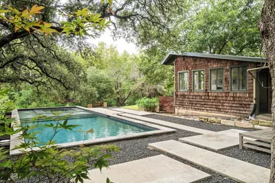 Secluded Retreat with a Pool & Creek Access