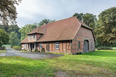 Image de Maison de vacances 'Hof Hohe Eichen' avec terrasse privée, jardin privé et Wi-Fi